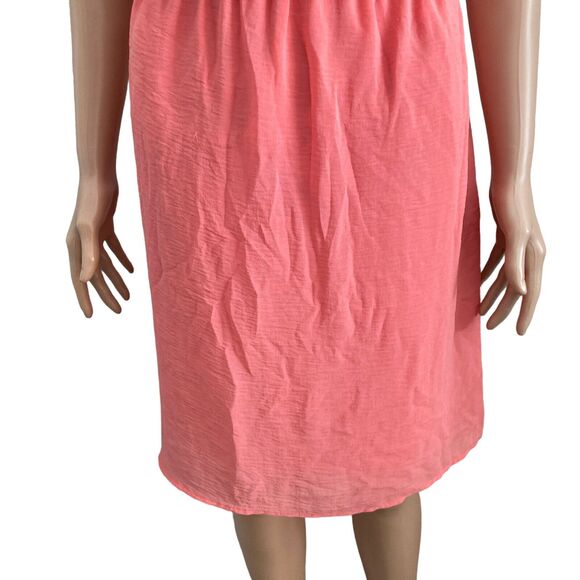 Soho Apparel Dress Womens 14 Peach Sleeveless Ruffled Blouson - Picture 7 of 9